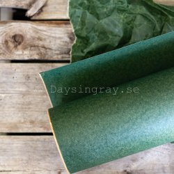 Vaxat kraftpapper Blompapper Grön