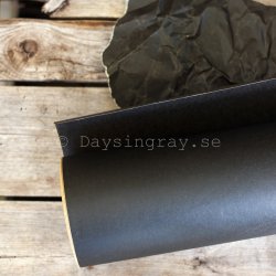 Vaxat kraftpapper Blompapper Svart