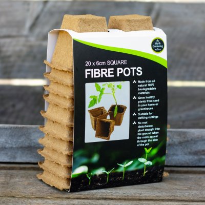 Zoom bild av Fiber odlingskrukor square fibre pots garland