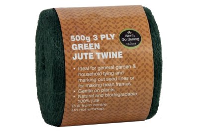 Jutesnöre till odling 500g 3 Ply Green Jute Twine Garland
