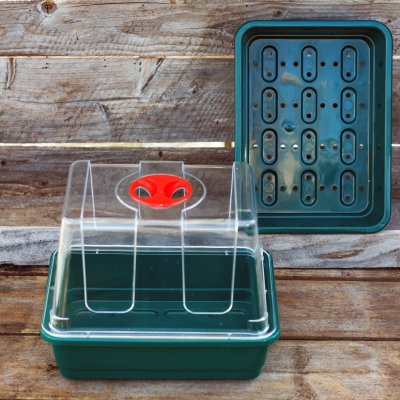 Zoom bild av Drivhuslock med ventilation small high dome garland